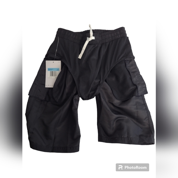 Nike Boy's Volley Board Shorts Surf Black Swim Trunks Medium Liner Pockets New - Picture 8 of 14